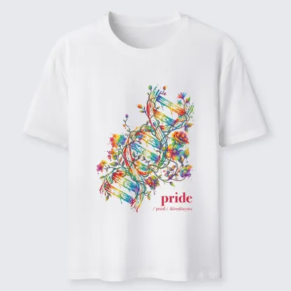 Tokyo-Tiger Floral Rainbow DNA Full Of Pride Spirit Classic T-Shirt