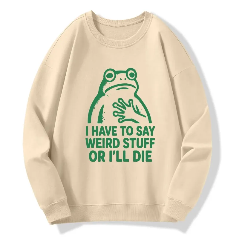 Tokyo-Tiger Weird Frog Funny Meme Classic Sweatshirt