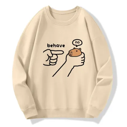 Tokyo-Tiger Dishonest Capybara Classic Sweatshirt