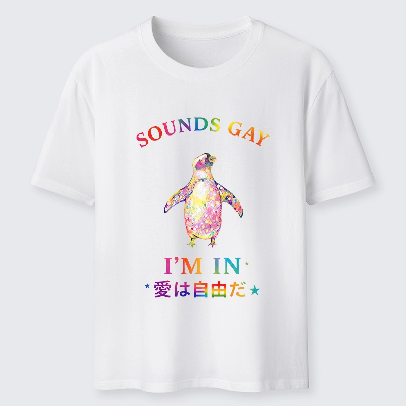 Tokyo-Tiger Colorful Penguin Stands For Free Love Classic T-Shirt Sale