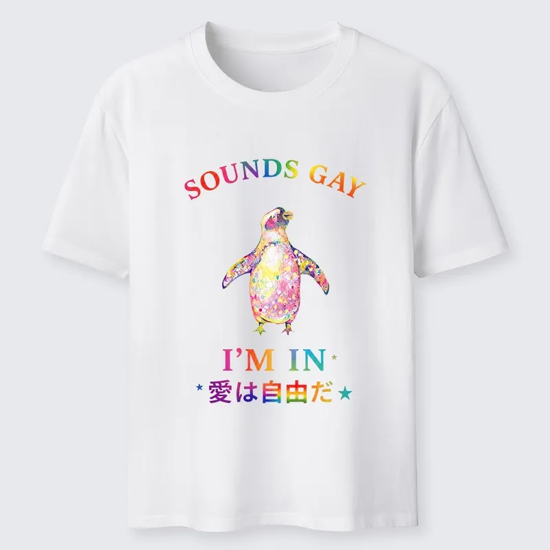 Tokyo-Tiger Colorful Penguin Stands For Free Love Classic T-Shirt
