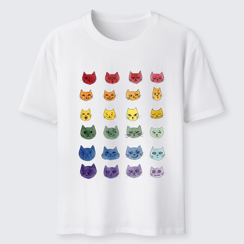 Tokyo-Tiger Watercolor Rainbow Cat Classic T-Shirt Sale