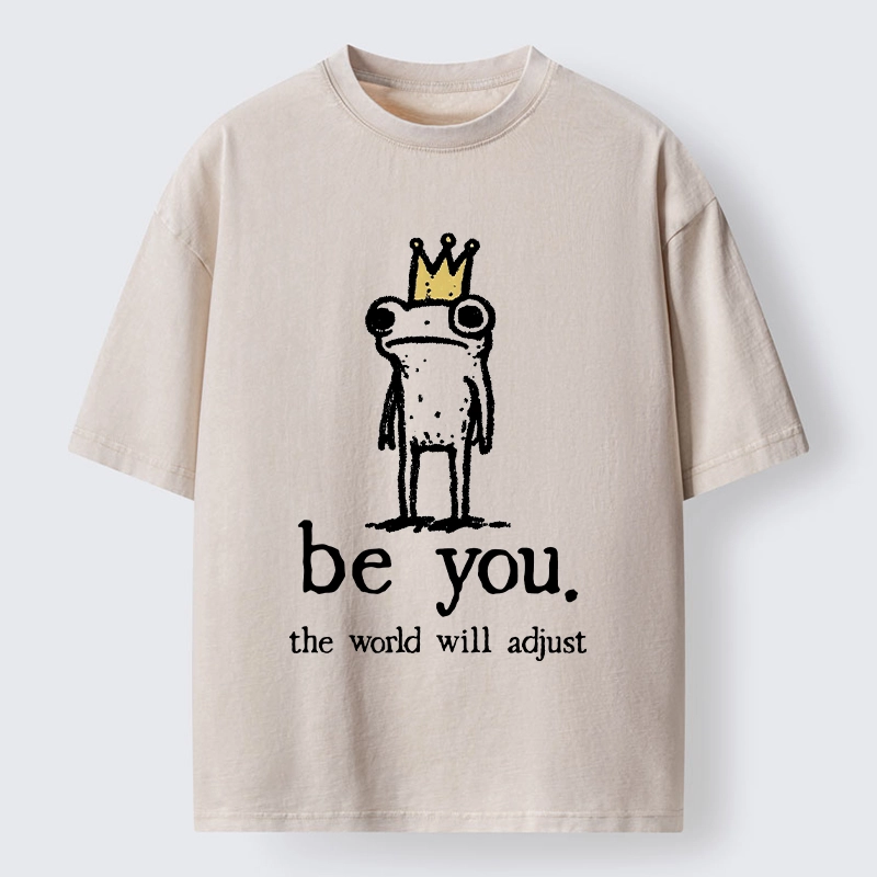 Tokyo-Tiger Crown Frog Stays True To Self Washed T-Shirt