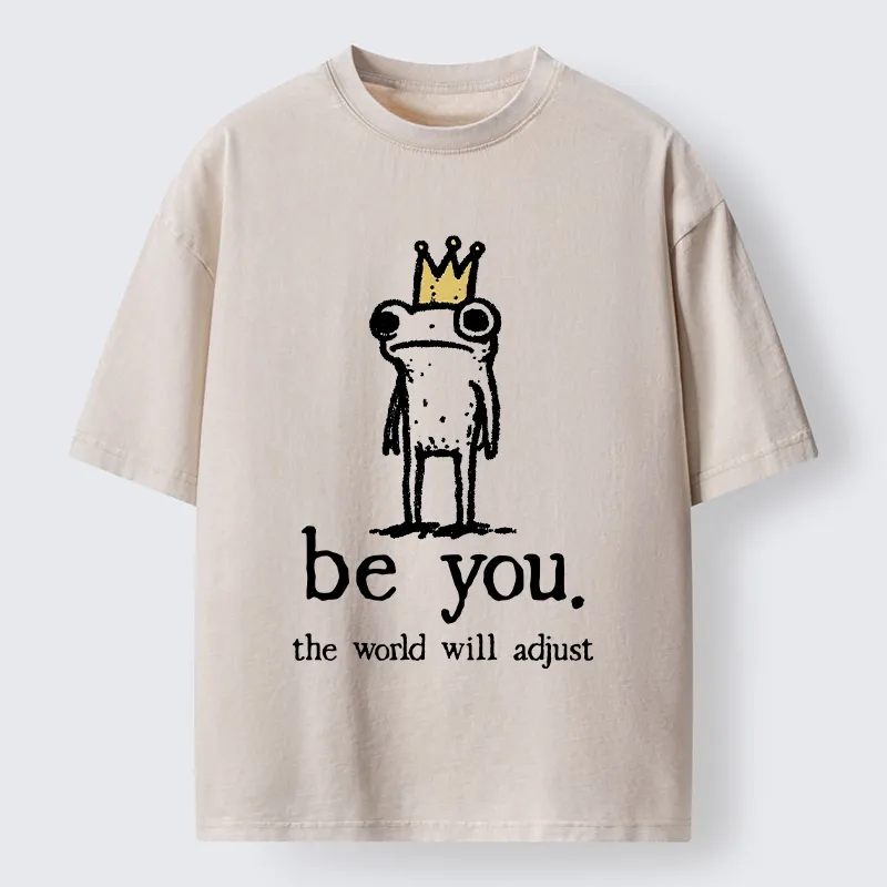 Tokyo-Tiger Crown Frog Stays True To Self Washed T-Shirt
