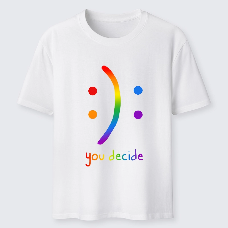 Tokyo-Tiger Colorful Rainbow Smile You Decide Classic T-Shirt