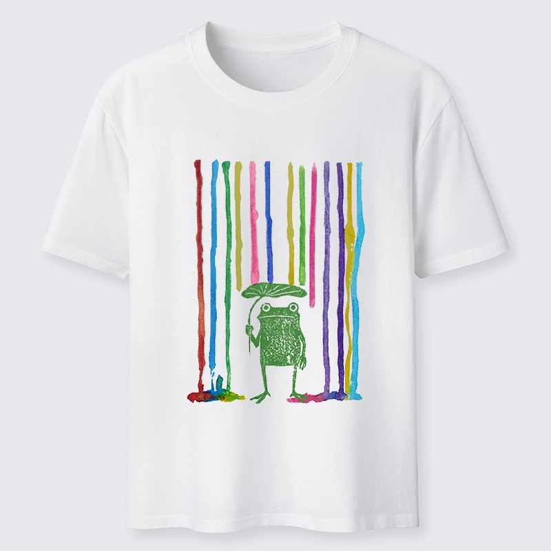 Tokyo-Tiger Frog Under The Rainbow Rain Classic T-Shirt Sale