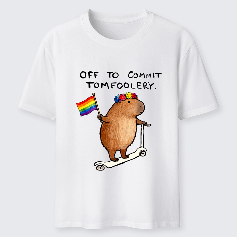Tokyo-Tiger Pride Capybara On Scooter Meme Classic T-Shirt
