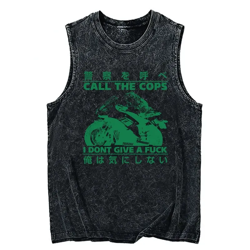 Tokyo-Tiger Funny Frog Riding A Motorcycle Washed Tank Sale