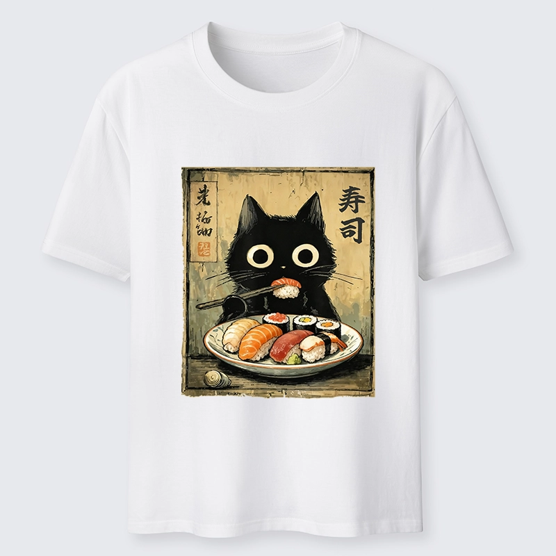 Tokyo-Tiger Vintage Japanese Sushi Cat Classic T-Shirt