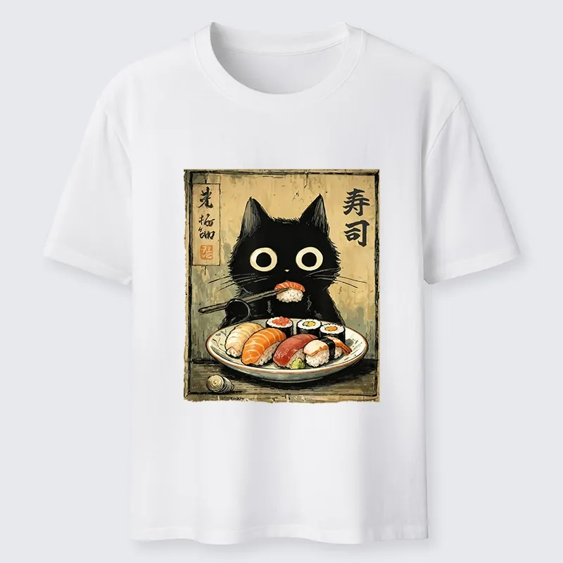 Tokyo-Tiger Vintage Japanese Sushi Cat Classic T-Shirt