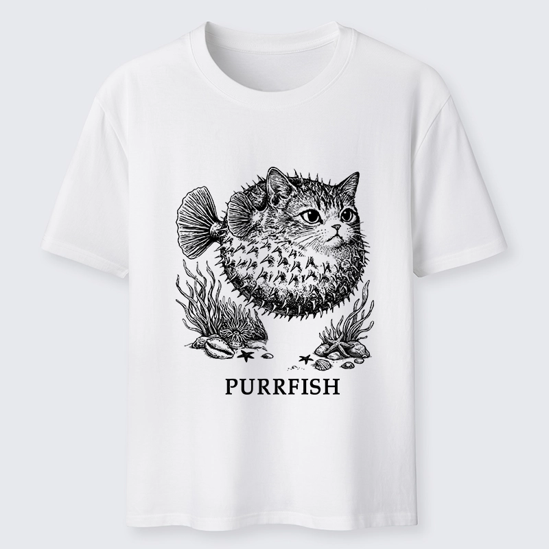 Tokyo-Tiger Spiky Puffer With Cute Cat Head Classic T-Shirt