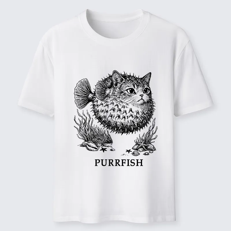 Tokyo-Tiger Spiky Puffer With Cute Cat Head Classic T-Shirt