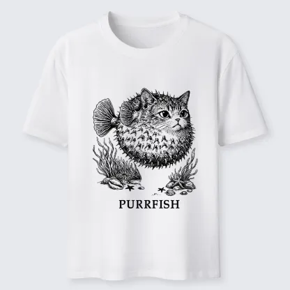 Tokyo-Tiger Spiky Puffer With Cute Cat Head Classic T-Shirt