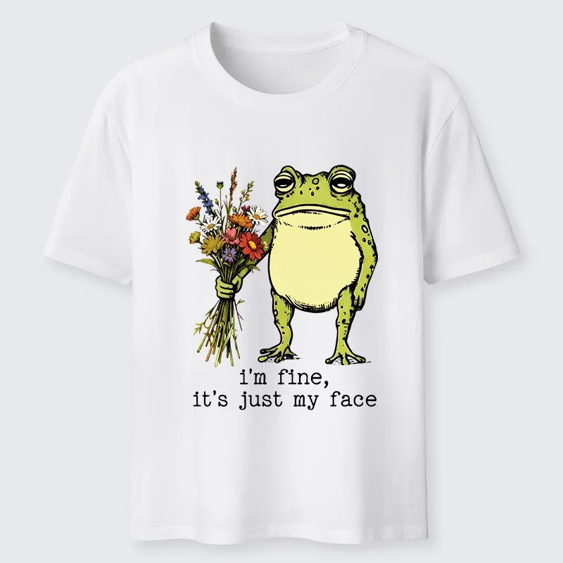 Tokyo-Tiger Funny Frog Meme My Face Lies Classic T-Shirt