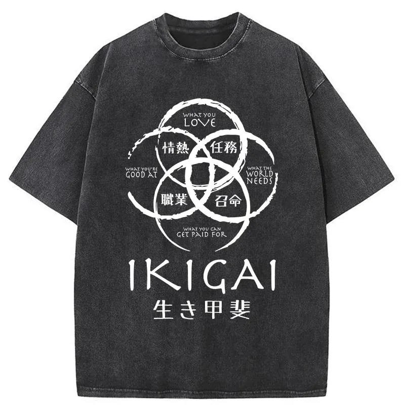 Tokyo-Tiger Life Meaning Japan Washed T-Shirt
