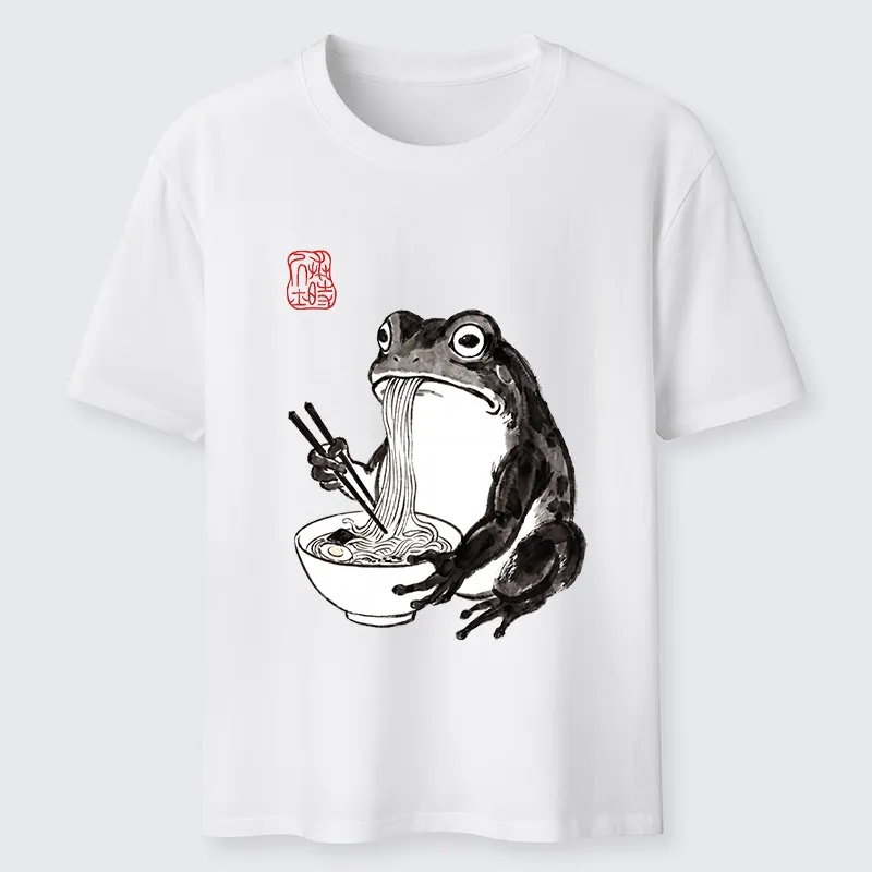 Tokyo-Tiger Cat Loves Eating Pasta Classic T-Shirt Sale