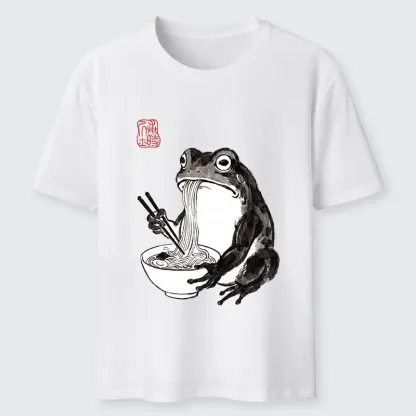 Tokyo-Tiger Cat Loves Eating Pasta Classic T-Shirt