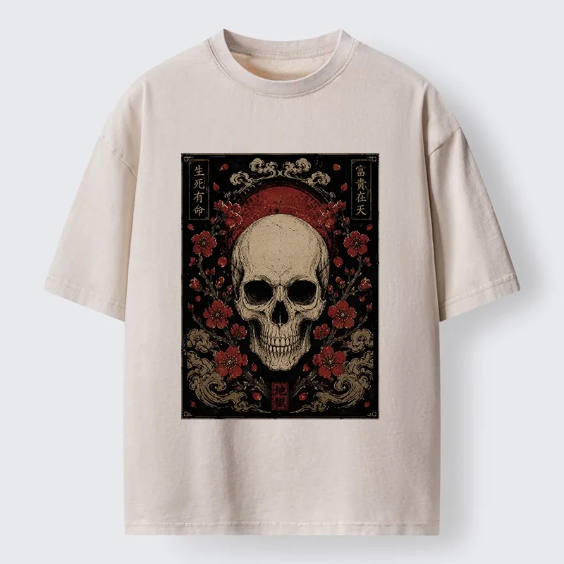 Tokyo-Tiger Sakura And The Dead Washed T-Shirt Sale