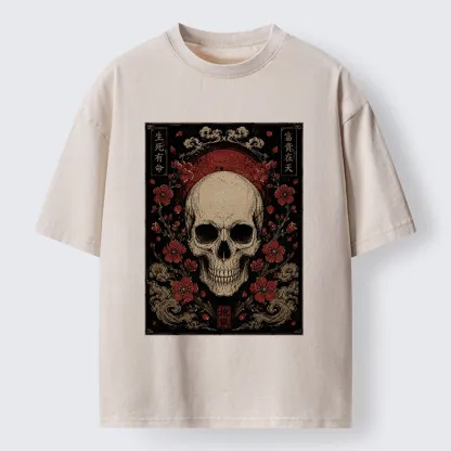 Tokyo-Tiger Sakura And The Dead Washed T-Shirt