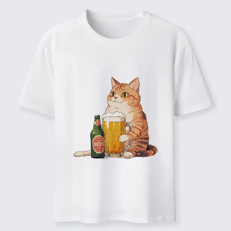 Tokyo-Tiger Funny Beer Cat After Work Classic T-Shirt