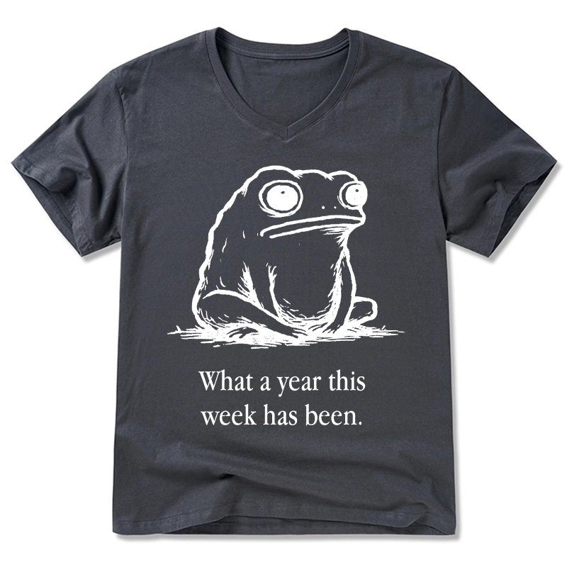 Tokyo-Tiger This Week Feels Like A Whole Year V-Neck Classic T-Shirt