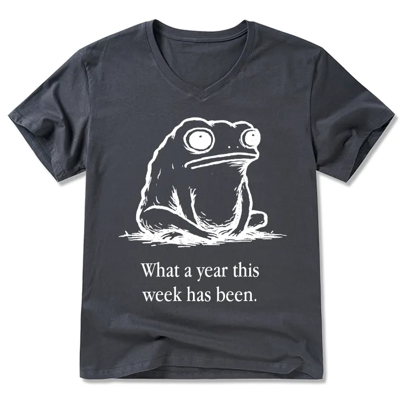 Tokyo-Tiger This Week Feels Like A Whole Year V-Neck Classic T-Shirt