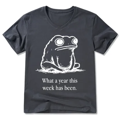 Tokyo-Tiger This Week Feels Like A Whole Year V-Neck Classic T-Shirt