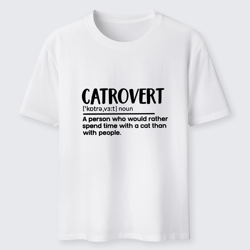 Tokyo-Tiger Catrovert Love Cats Not People Classic T-Shirt