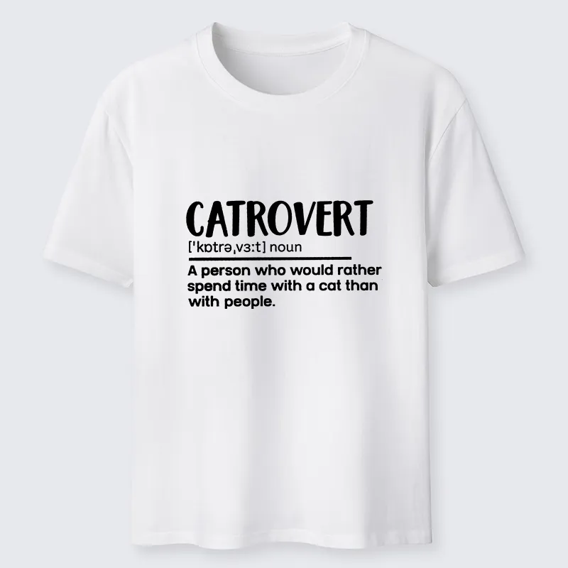 Tokyo-Tiger Catrovert Love Cats Not People Classic T-Shirt