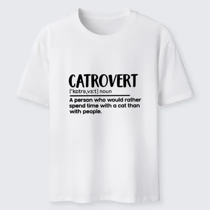 Tokyo-Tiger Catrovert Love Cats Not People Classic T-Shirt