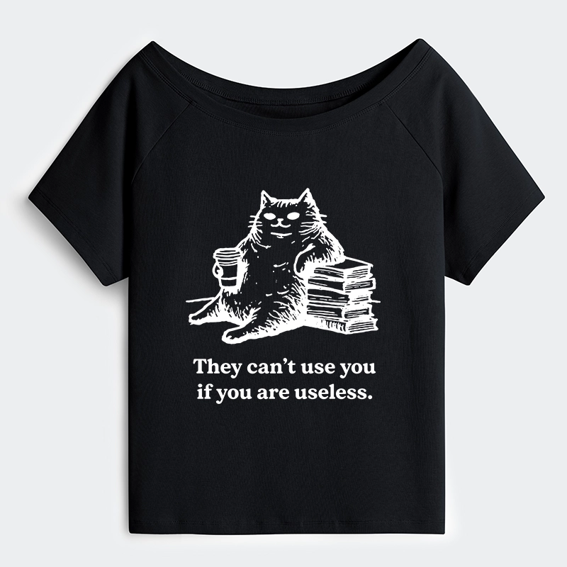 Tokyo-Tiger Cat Proving Uselessness Is A Superpower Off Shoulder T-Shirt