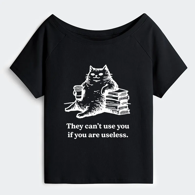 Tokyo-Tiger Cat Proving Uselessness Is A Superpower Off Shoulder T-Shirt