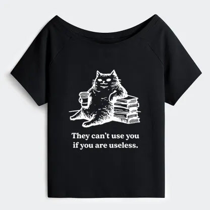 Tokyo-Tiger Cat Proving Uselessness Is A Superpower Off Shoulder T-Shirt