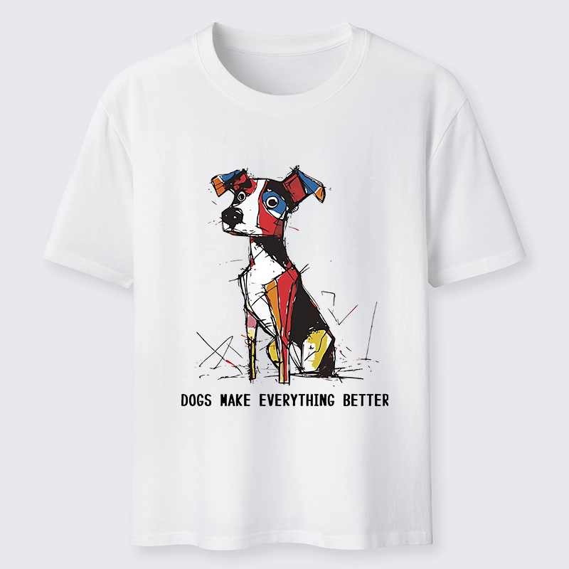 Tokyo-Tiger Colorful Puppy Street Art Graphic Classic T-Shirt