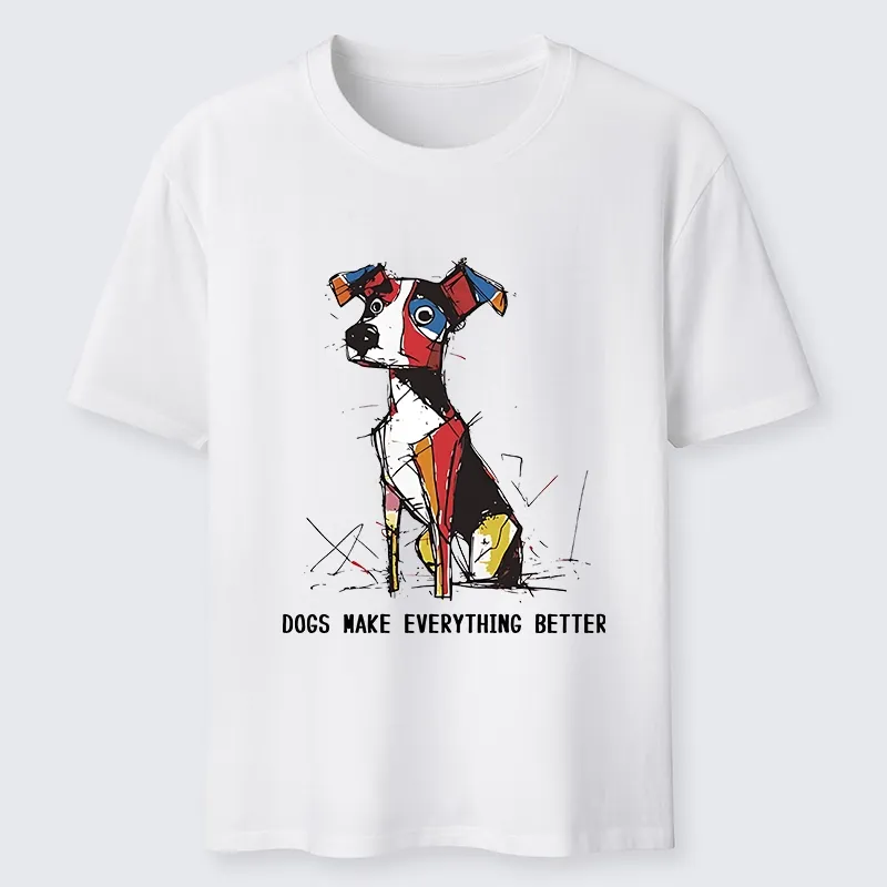 Tokyo-Tiger Colorful Puppy Street Art Graphic Classic T-Shirt