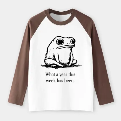 Tokyo-Tiger This Week Feels Like A Whole Year Raglan Long Sleeve T-shirt