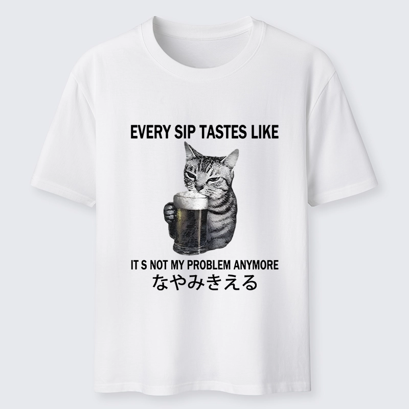 Tokyo-Tiger Chill Beer Cat Relax Graphic Classic T-Shirt