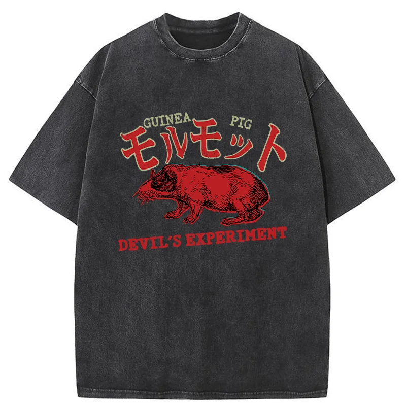 Tokyo-Tiger Terrible Guinea Pig Washed T-Shirt
