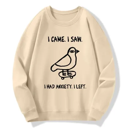 Tokyo-Tiger Funny Meme Bird Just Needs A Break Classic Sweatshirt