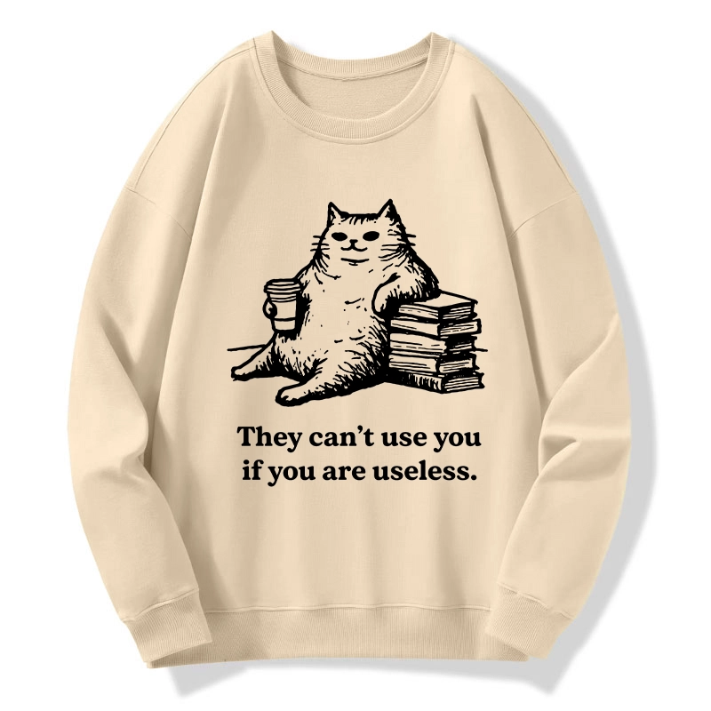 Tokyo-Tiger Cat Proving Uselessness Is A Superpower Classic Sweatshirt