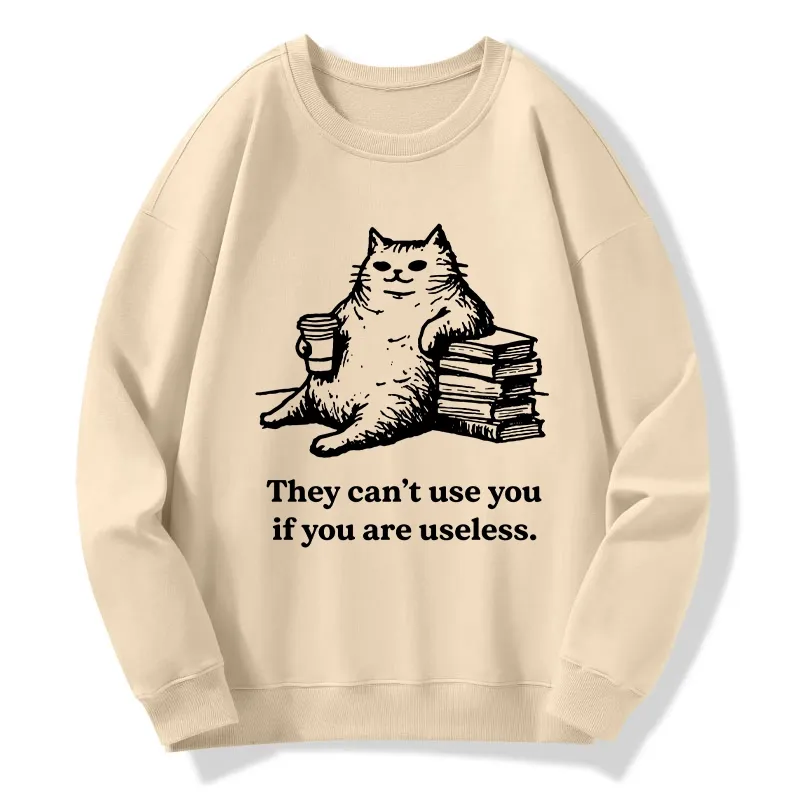 Tokyo-Tiger Cat Proving Uselessness Is A Superpower Classic Sweatshirt