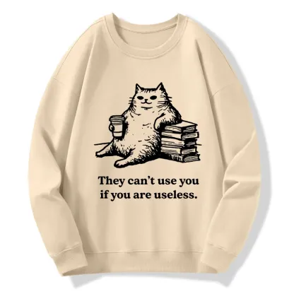 Tokyo-Tiger Cat Proving Uselessness Is A Superpower Classic Sweatshirt