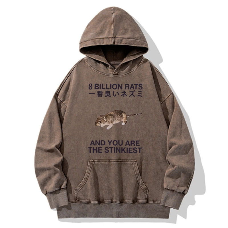 Tokyo-Tiger World's Stinkiest Rat Washed Hoodie