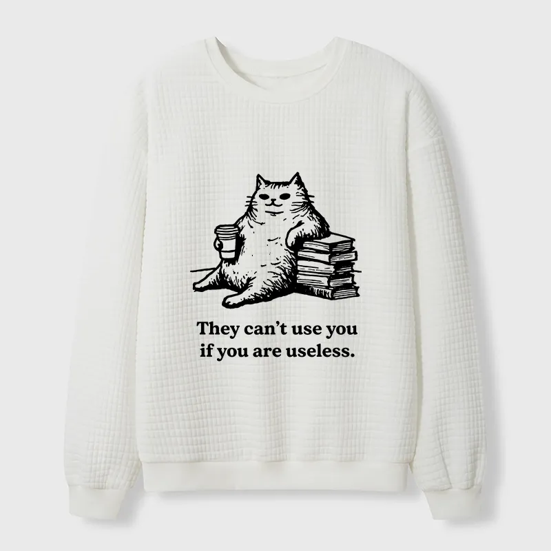 Tokyo-Tiger Cat Proving Uselessness Is A Superpower Waffle Sweatshirt Sale