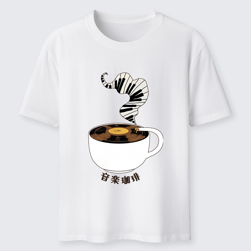 Tokyo-Tiger Piano Smoke Rises From Coffee Mug Classic T-Shirt