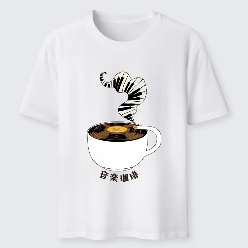 Tokyo-Tiger Piano Smoke Rises From Coffee Mug Classic T-Shirt