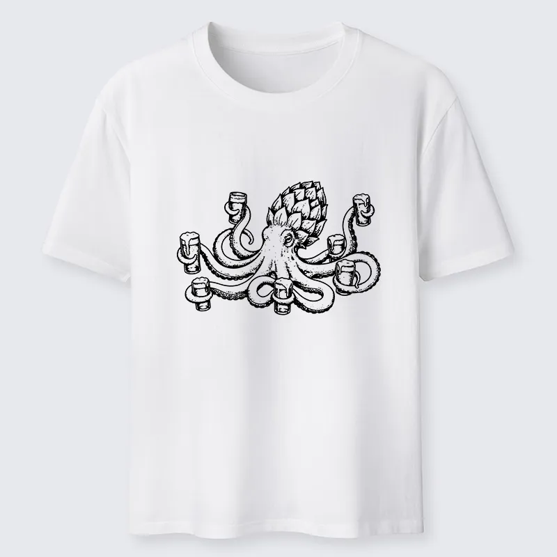 Tokyo-Tiger Sea Creature Loves Cold Brew Drinks Classic T-Shirt