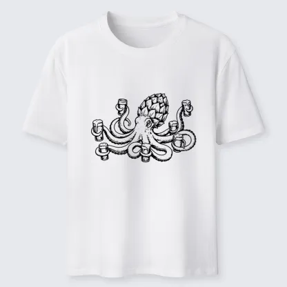 Tokyo-Tiger Sea Creature Loves Cold Brew Drinks Classic T-Shirt