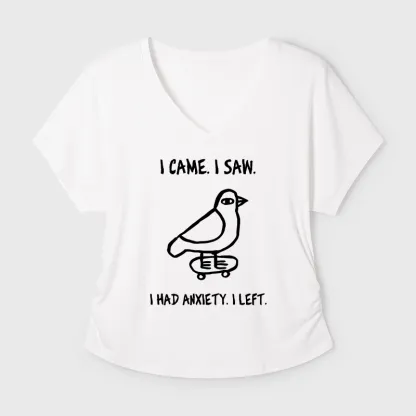 Tokyo-Tiger Funny Meme Bird Just Needs A Break Sleeve T-Shirt
