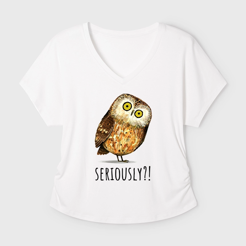 Tokyo-Tiger Seriously Confused Owl Meme Art Modal Dolman Sleeve T-Shirt